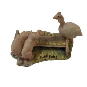 Vtg Lowell Davis "Two's Company" Foxfire Farm Figurine Schmid 225224 (Retired)